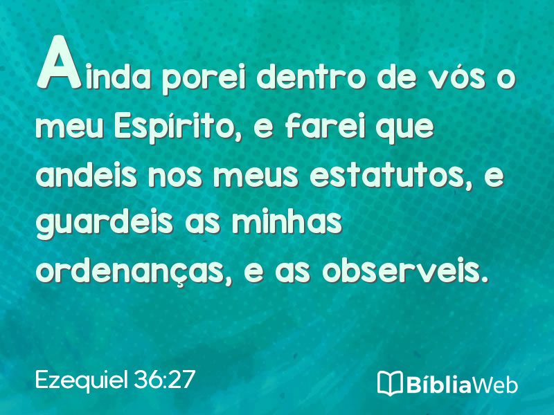 Ezequiel 36:27 em imagem para compartilhar