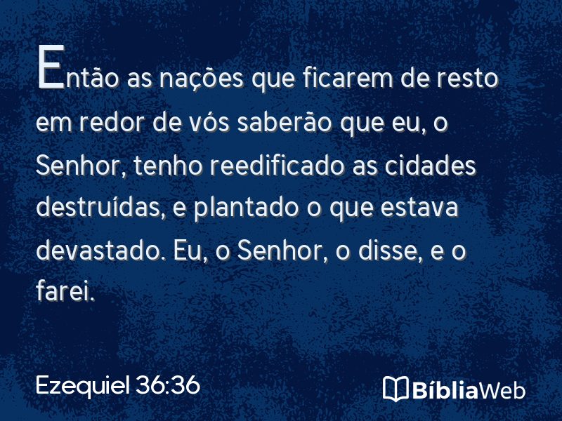 Ezequiel 36:36 em imagem para compartilhar