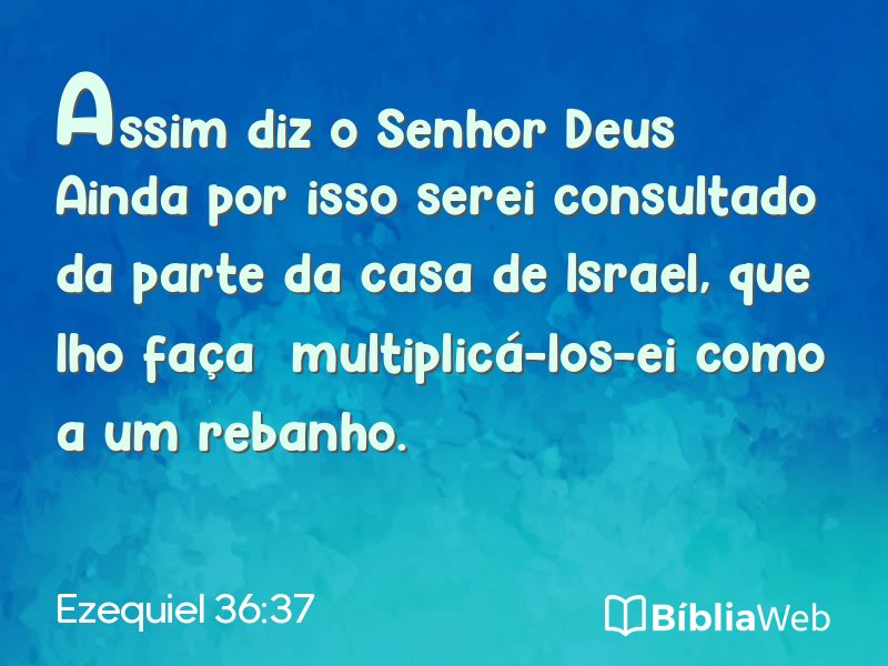 Ezequiel 36:37 em imagem para compartilhar