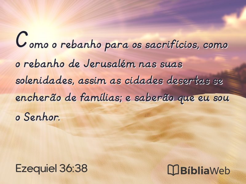 Ezequiel 36:38 em imagem para compartilhar