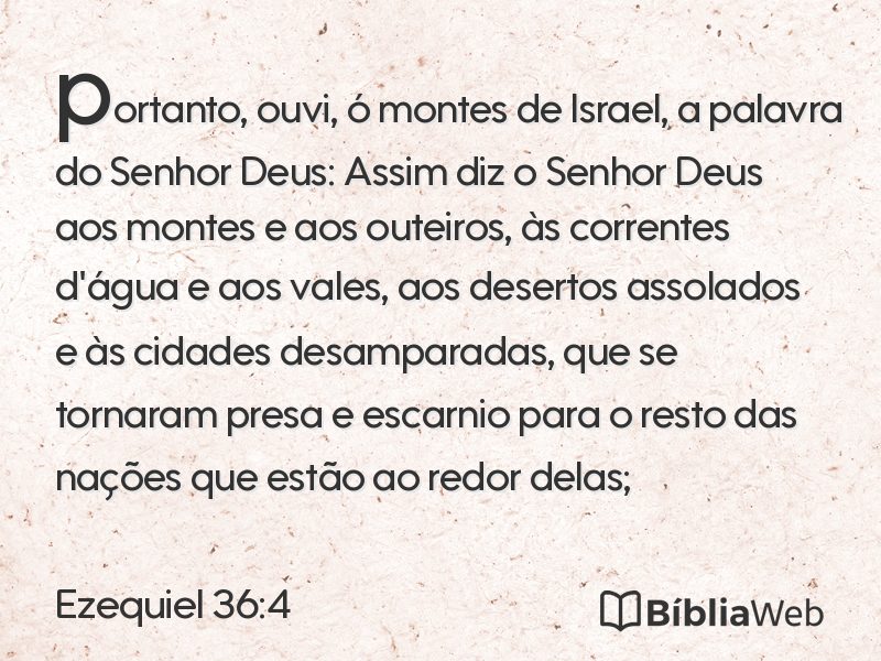 Ezequiel 36:4 em imagem para compartilhar