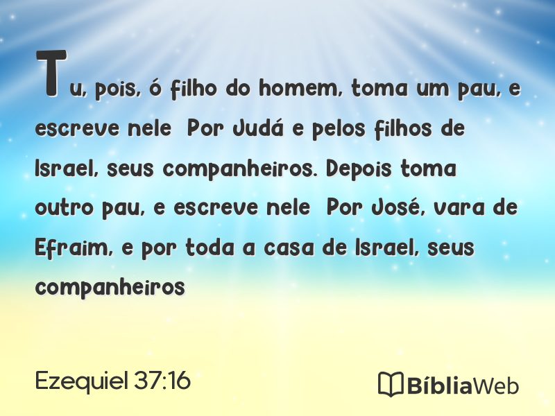Ezequiel 37:16 em imagem para compartilhar