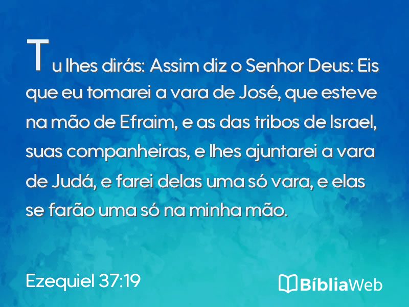 Ezequiel 37:19 em imagem para compartilhar