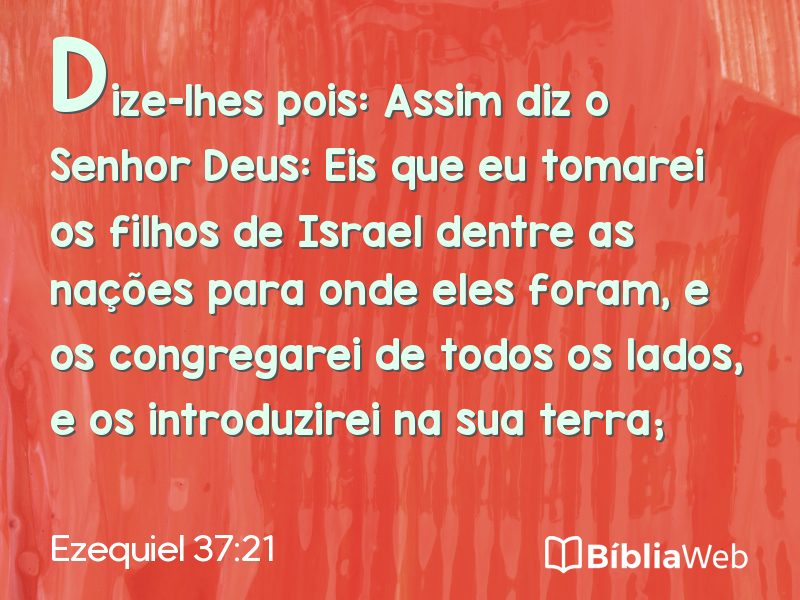 Ezequiel 37:21 em imagem para compartilhar