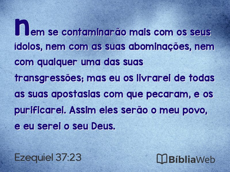 Ezequiel 37:23 em imagem para compartilhar