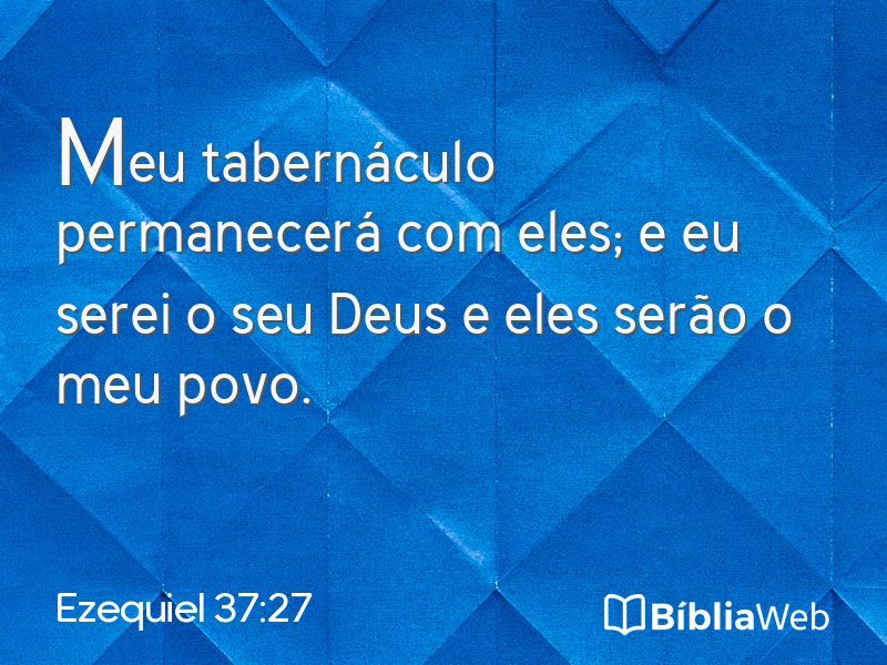 Ezequiel 37:27 em imagem para compartilhar
