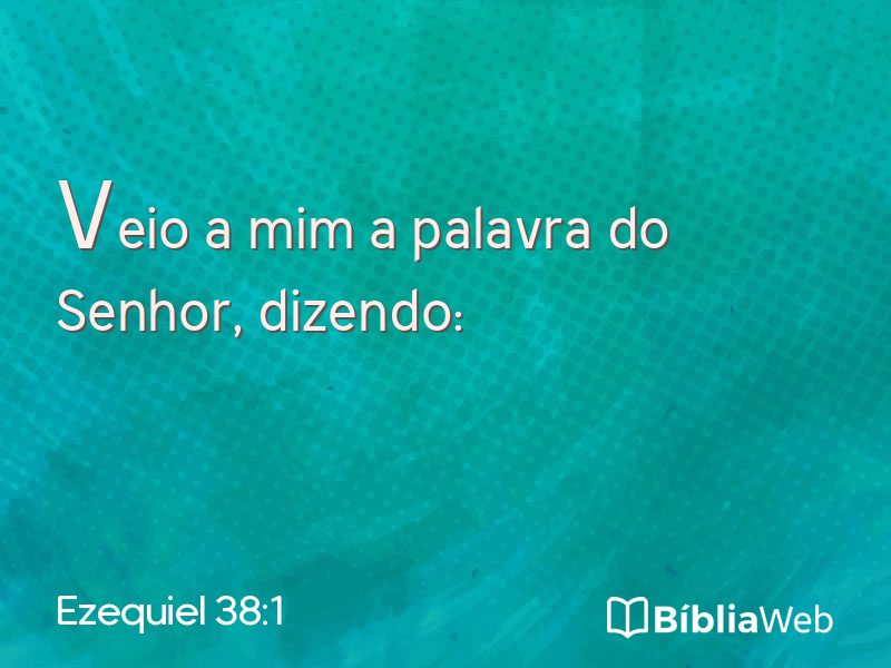 Ezequiel 38:1 em imagem para compartilhar