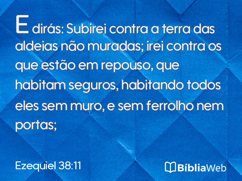 Ezequiel 38:11 em imagem para compartilhar