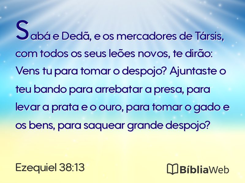 Ezequiel 38:13 em imagem para compartilhar