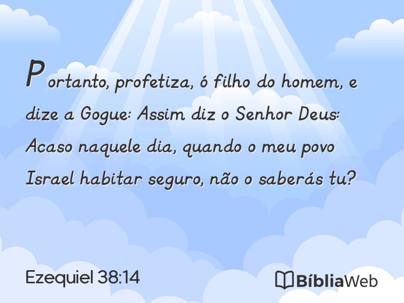 Ezequiel 38:14 em imagem para compartilhar