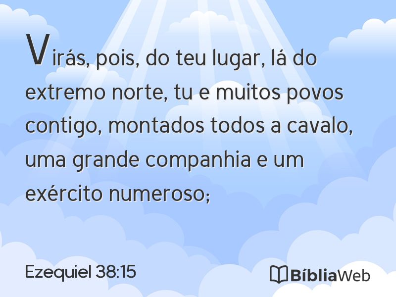 Ezequiel 38:15 em imagem para compartilhar