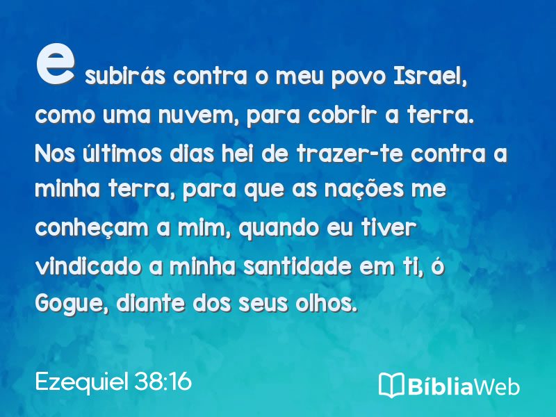 Ezequiel 38:16 em imagem para compartilhar