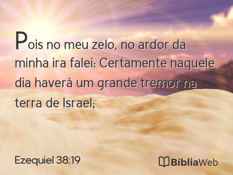 Ezequiel 38:19 em imagem para compartilhar