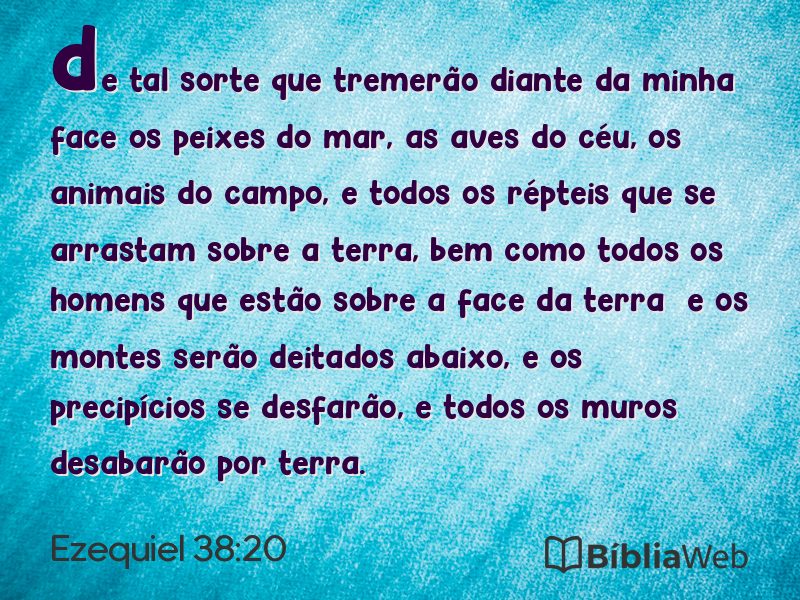 Ezequiel 38:20 em imagem para compartilhar