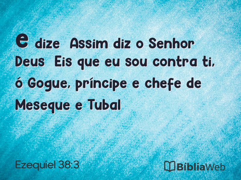 Ezequiel 38:3 em imagem para compartilhar