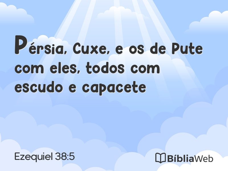 Ezequiel 38:5 em imagem para compartilhar