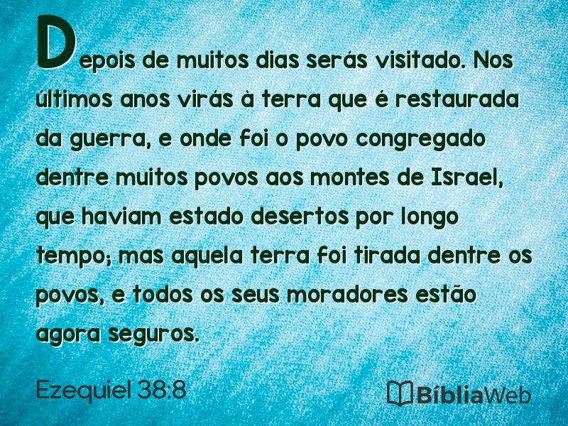 Ezequiel 38:8 em imagem para compartilhar