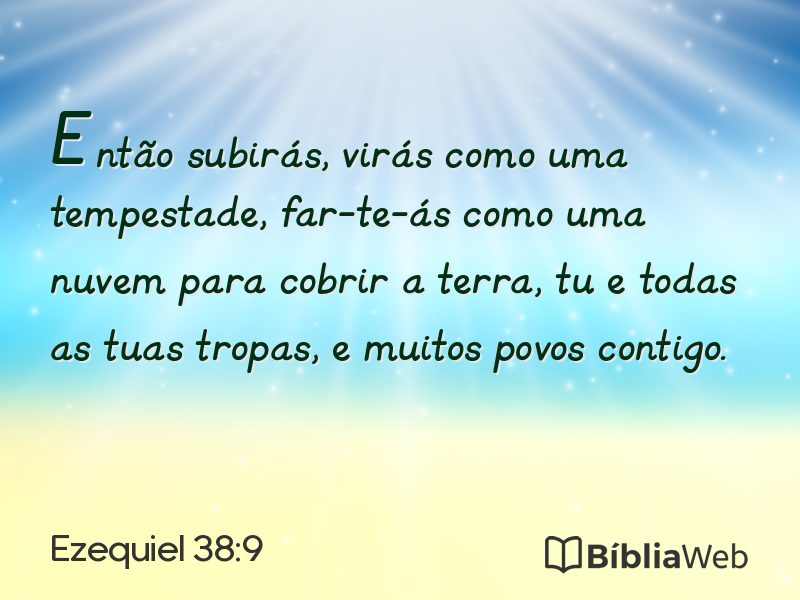 Ezequiel 38:9 em imagem para compartilhar