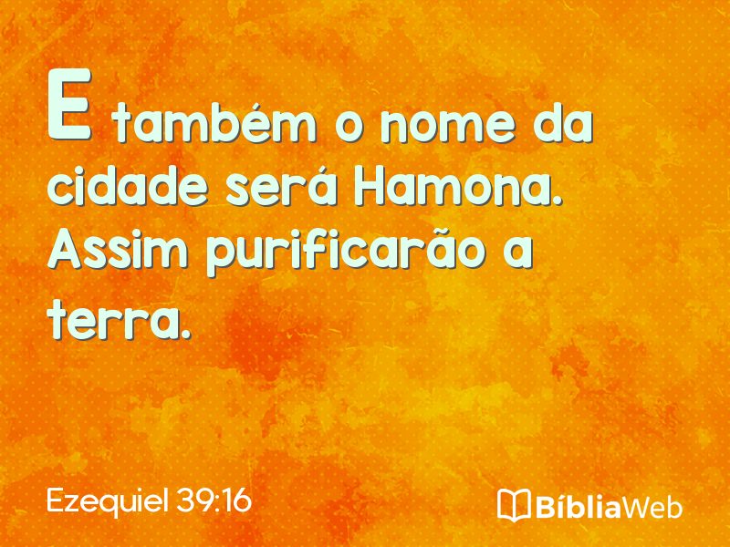 Ezequiel 39:16 em imagem para compartilhar