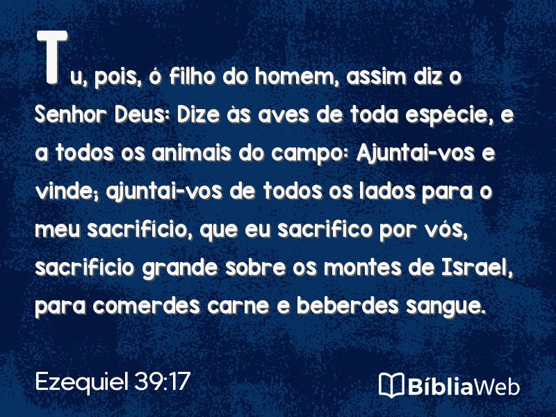 Ezequiel 39:17 em imagem para compartilhar
