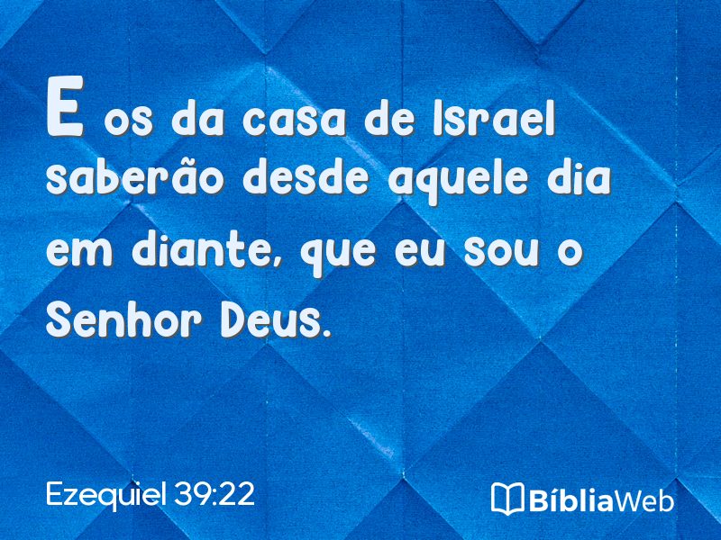 Ezequiel 39:22 em imagem para compartilhar
