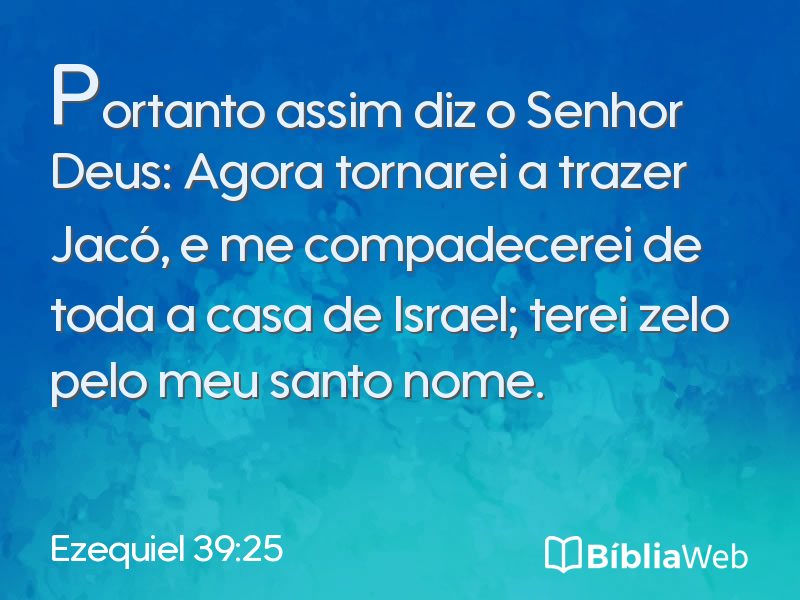 Ezequiel 39:25 em imagem para compartilhar