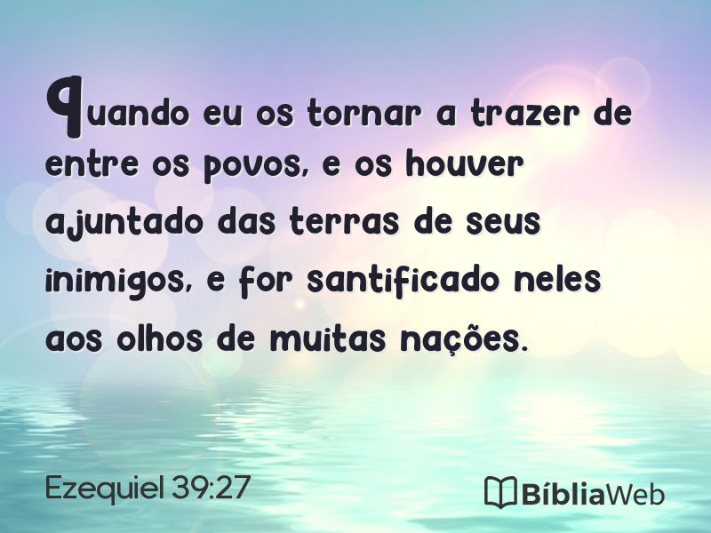 Ezequiel 39:27 em imagem para compartilhar