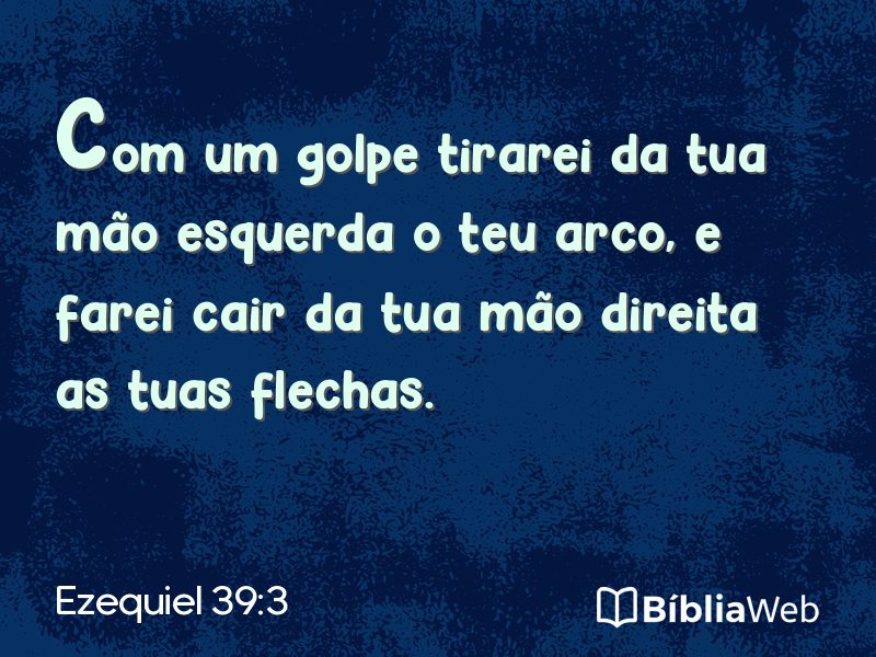 Ezequiel 39:3 em imagem para compartilhar