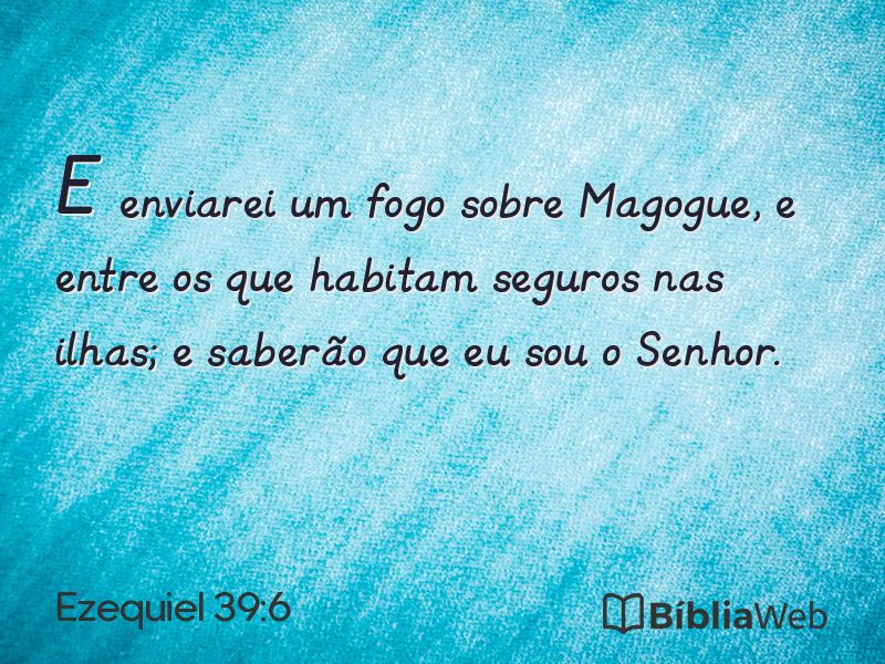 Ezequiel 39:6 em imagem para compartilhar