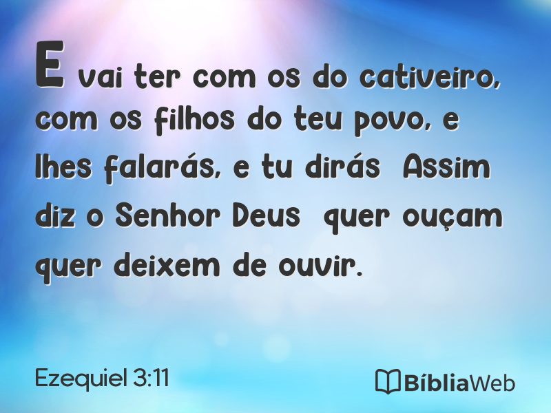 Ezequiel 3:11 em imagem para compartilhar