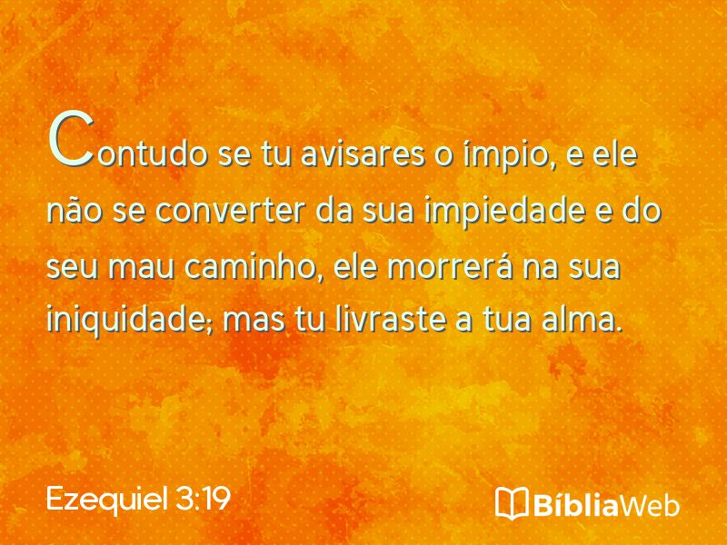 Ezequiel 3:19 em imagem para compartilhar