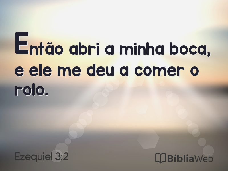 Ezequiel 3:2 em imagem para compartilhar