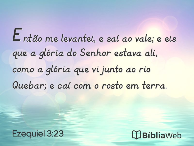 Ezequiel 3:23 em imagem para compartilhar