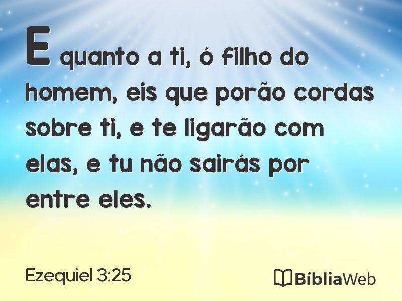 Ezequiel 3:25 em imagem para compartilhar
