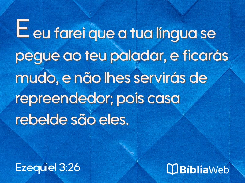 Ezequiel 3:26 em imagem para compartilhar