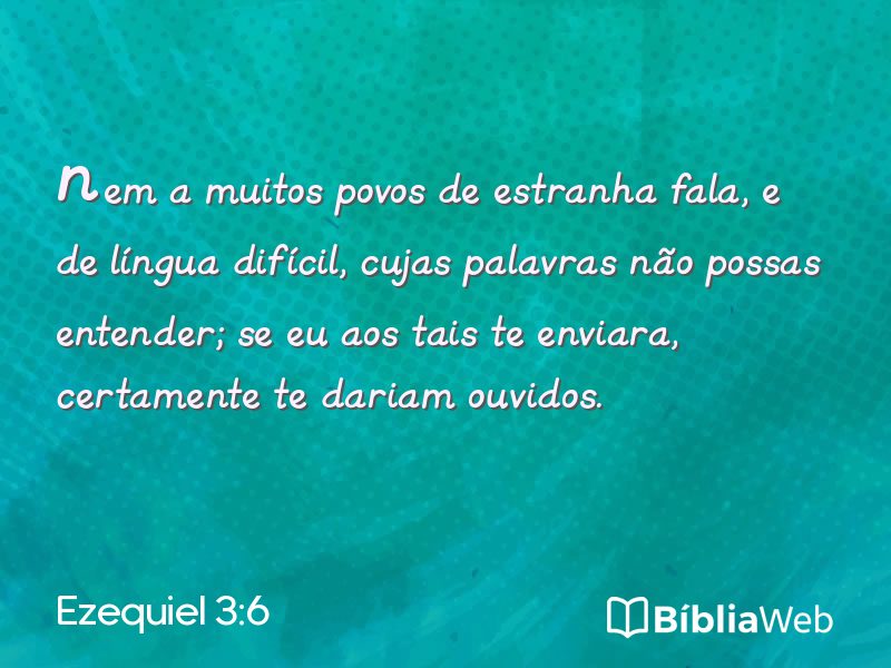 Ezequiel 3:6 em imagem para compartilhar