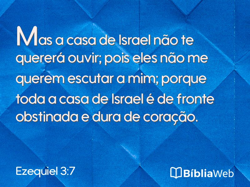 Ezequiel 3:7 em imagem para compartilhar