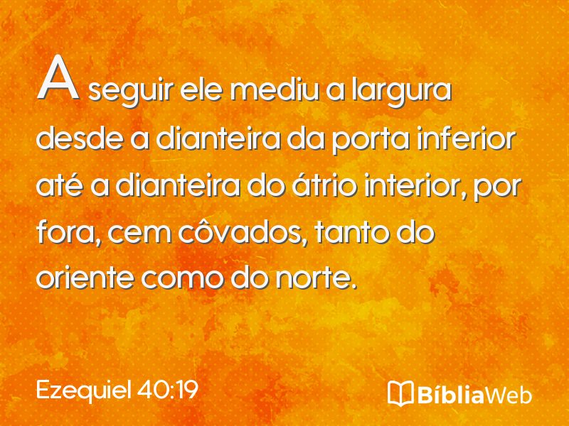 Ezequiel 40:19 em imagem para compartilhar