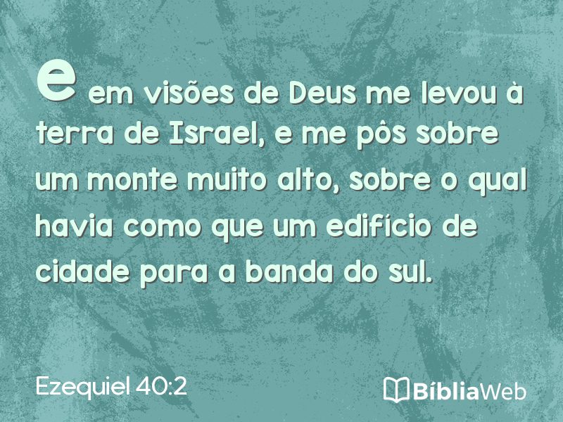 Ezequiel 40:2 em imagem para compartilhar