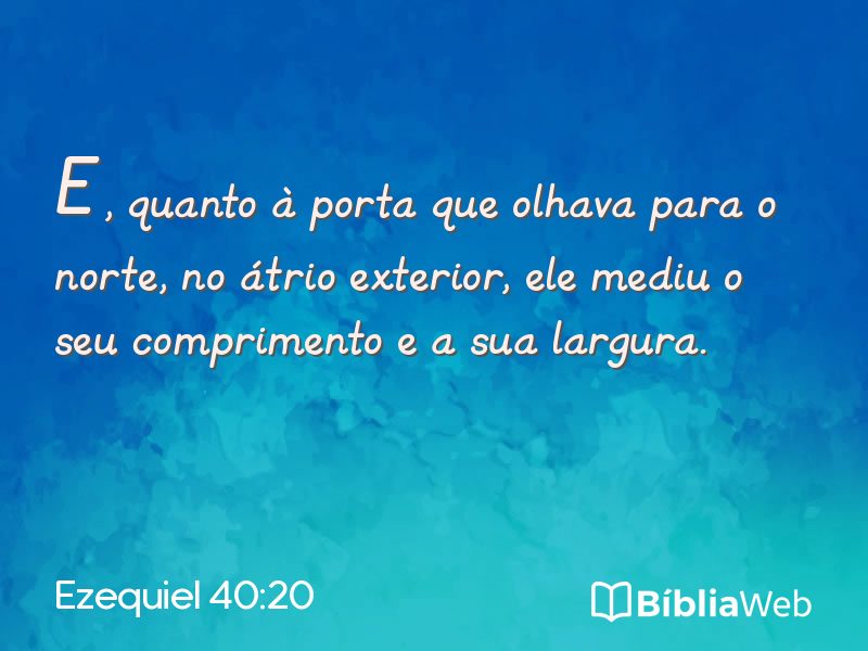Ezequiel 40:20 em imagem para compartilhar