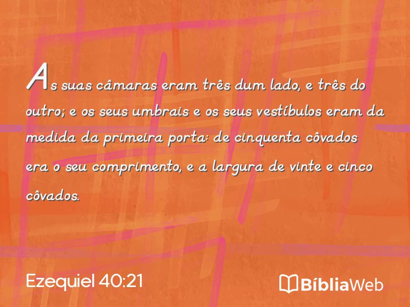 Ezequiel 40:21 em imagem para compartilhar