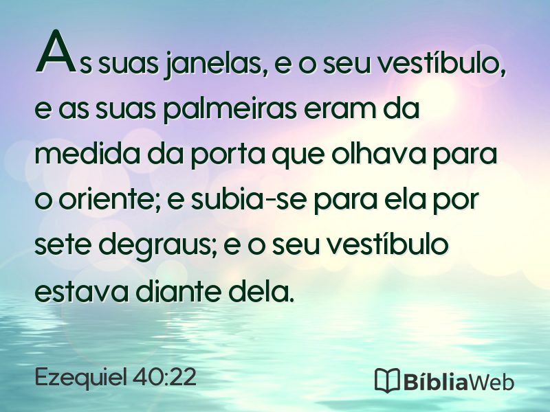 Ezequiel 40:22 em imagem para compartilhar