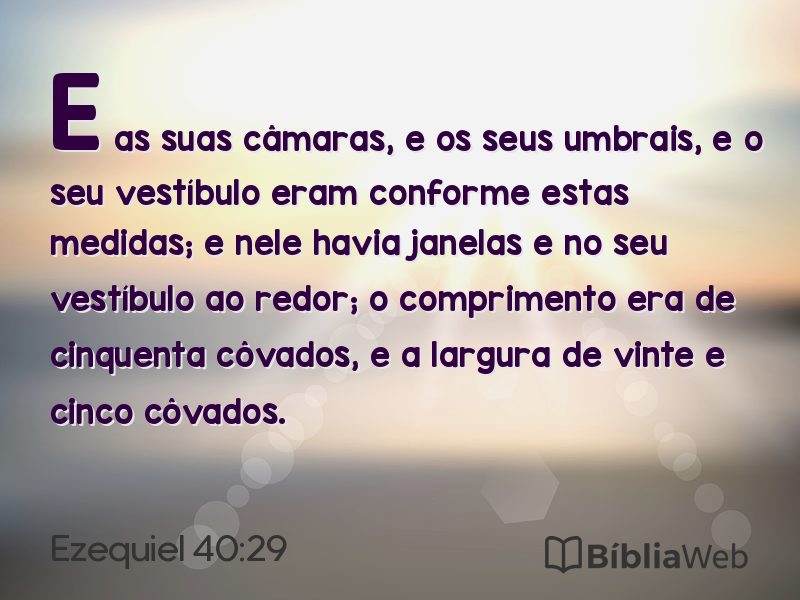Ezequiel 40:29 em imagem para compartilhar