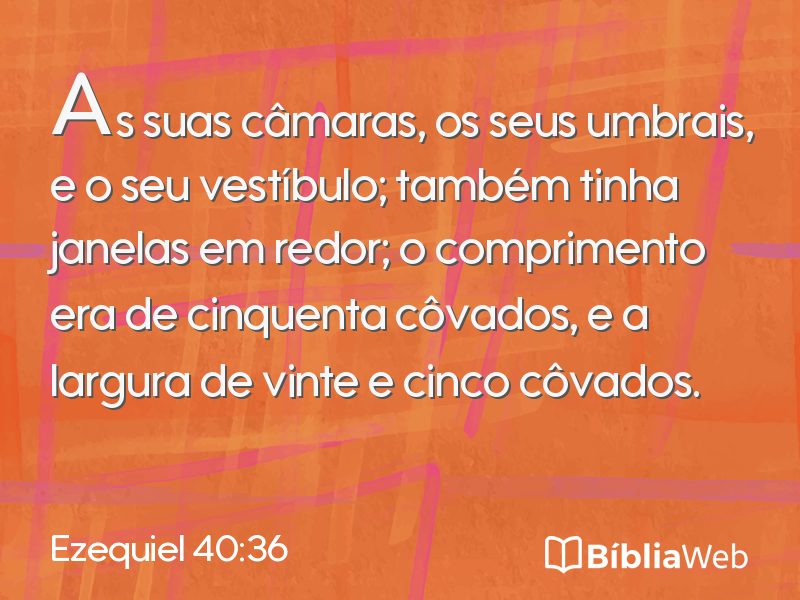 Ezequiel 40:36 em imagem para compartilhar