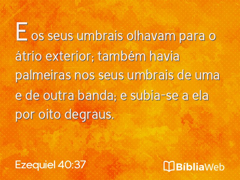 Ezequiel 40:37 em imagem para compartilhar