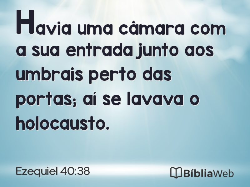 Ezequiel 40:38 em imagem para compartilhar