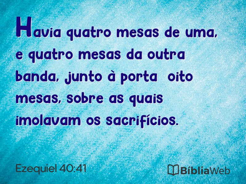 Ezequiel 40:41 em imagem para compartilhar