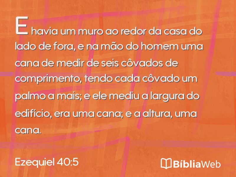 Ezequiel 40:5 em imagem para compartilhar