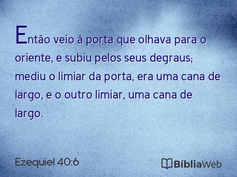 Ezequiel 40:6 em imagem para compartilhar