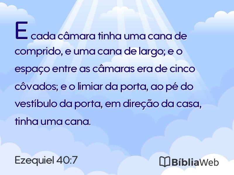 Ezequiel 40:7 em imagem para compartilhar